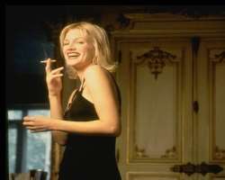 Alice Evans smoking